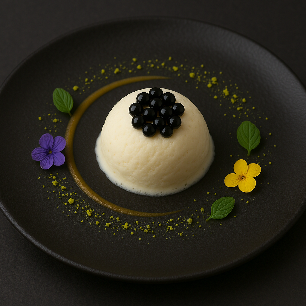 Gelato alla vaniglia con perle all'Aceto Balsamico di Modena IGP Ferrari 1986