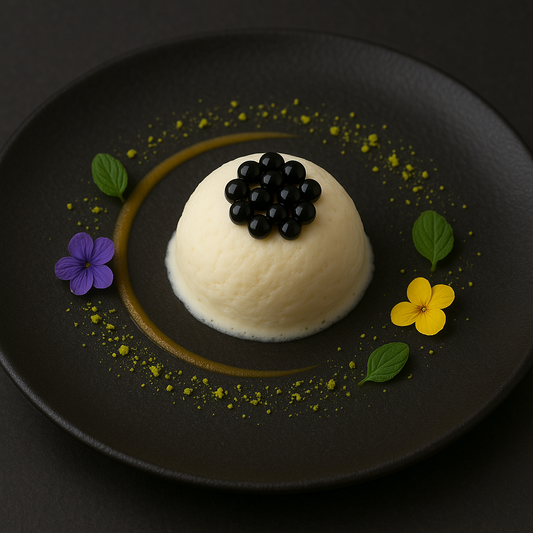 Gelato alla vaniglia con perle all'Aceto Balsamico di Modena IGP Ferrari 1986